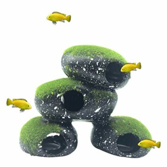 PINVNBY Stone Aquarium Hideaway Decoration Review - Safe and Realistic Fish Tank Ornament